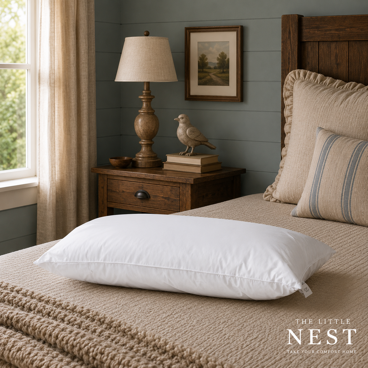 DreamGreen Waterproof Pillow High Loft