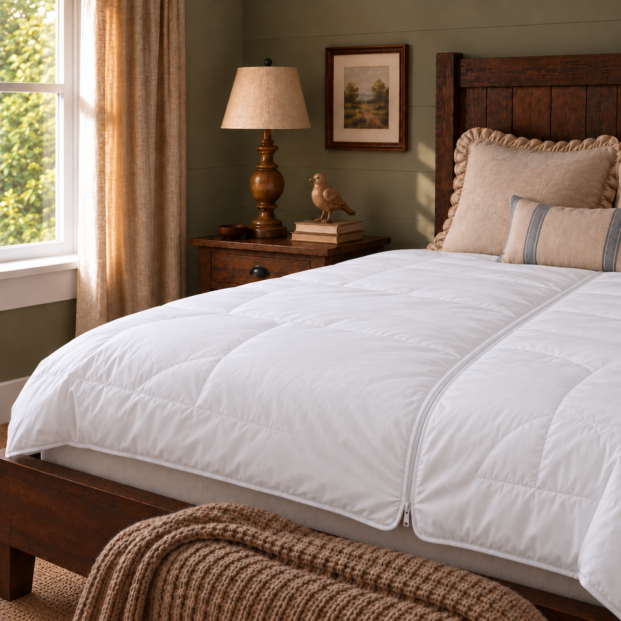 DreamGreen 340gsm Duvet Inner Split & Zip