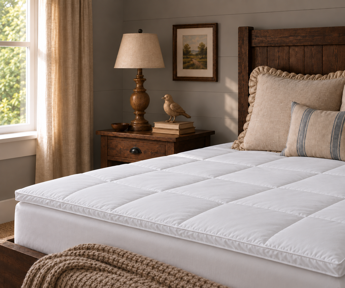 DreamGreen 600gsm Loft Comfort Topper