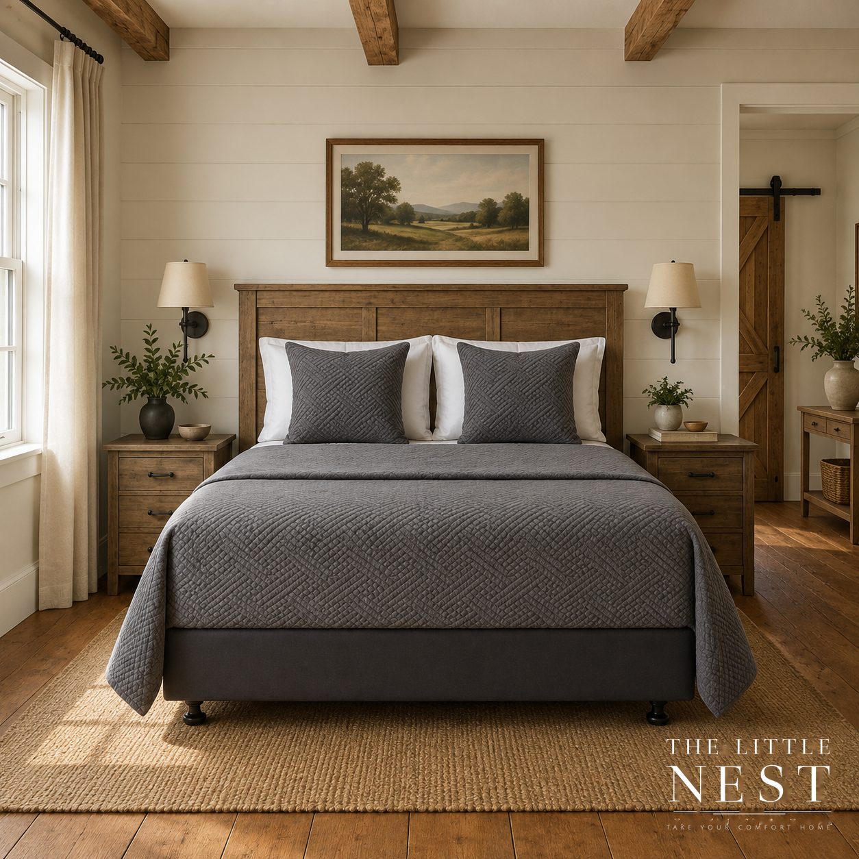 DreamGreen Amora Bedcover Charcoal