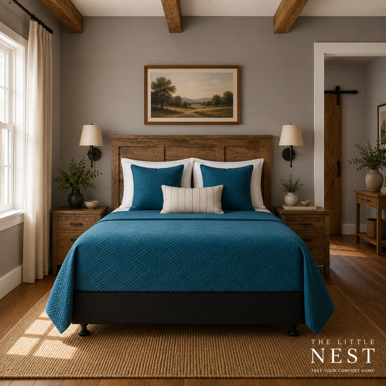 DreamGreen Amora Bedcover Teal
