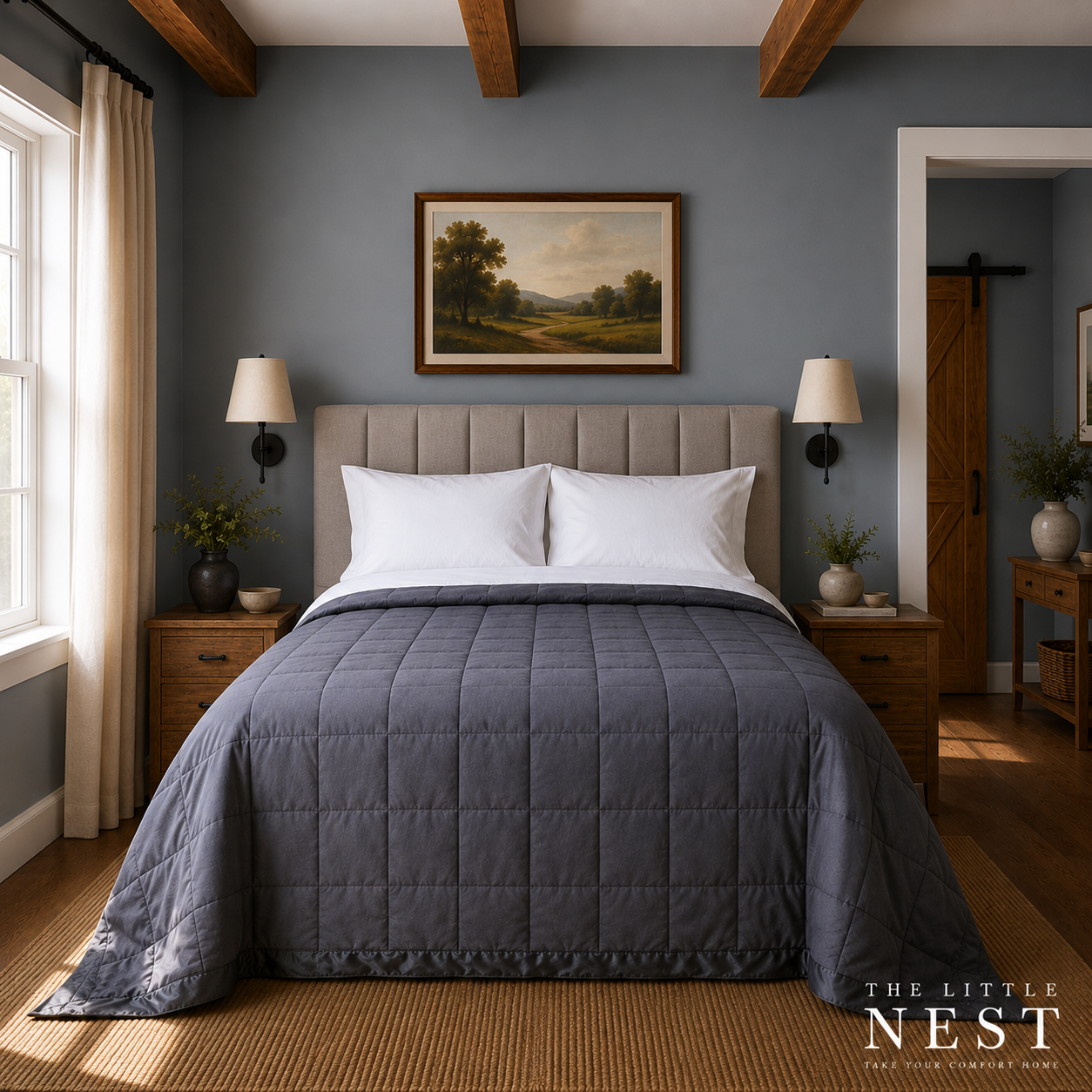 DreamGreen Oasis Deluxe Blanket Charcoal