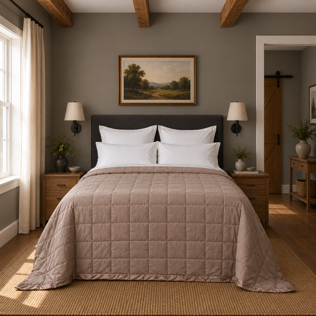 DreamGreen Oasis Deluxe Blanket Taupe