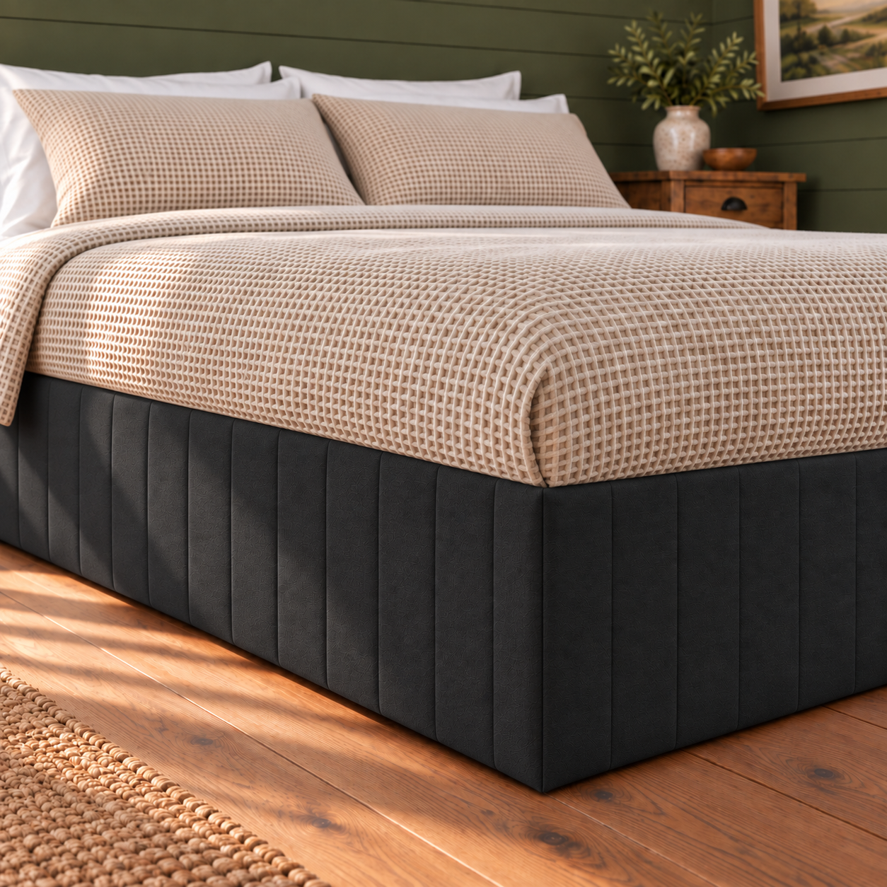 DreamGreen Padded Valance Black