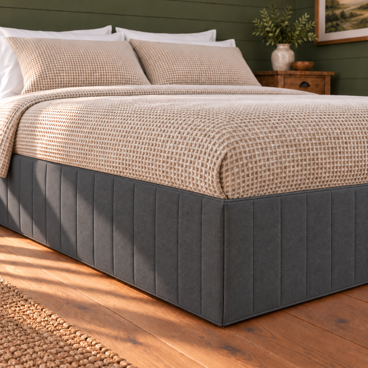 DreamGreen Padded Valance Charcoal