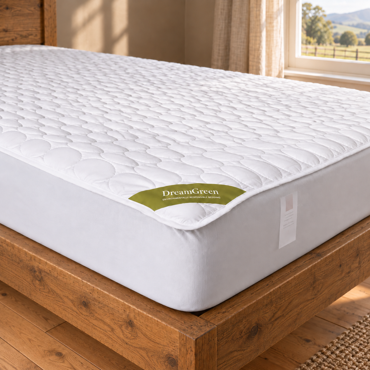 DreamGreen Quilted Mattress Protector Fitted