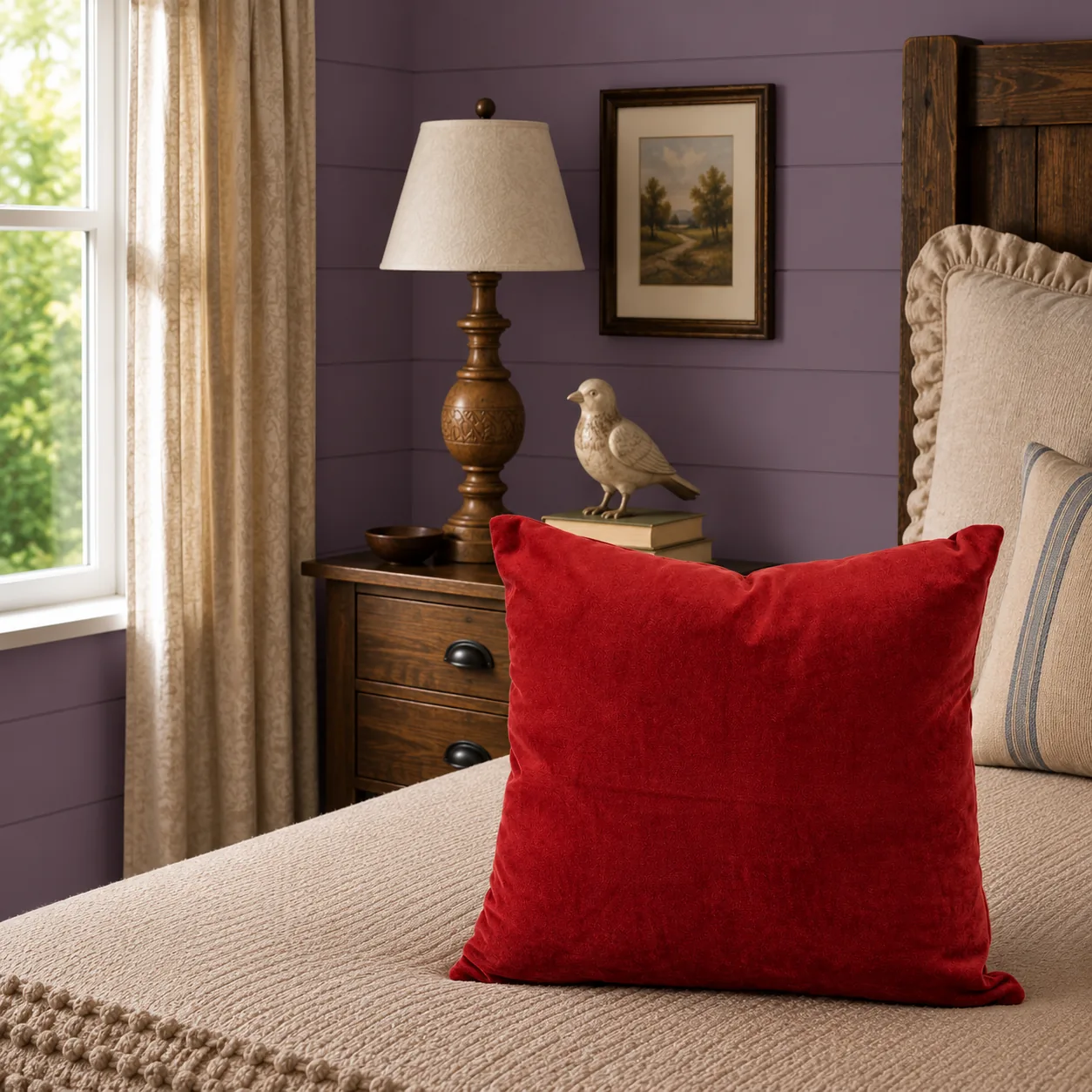 DreamGreen Verve Velvet Cushion Cover - Russet - Square