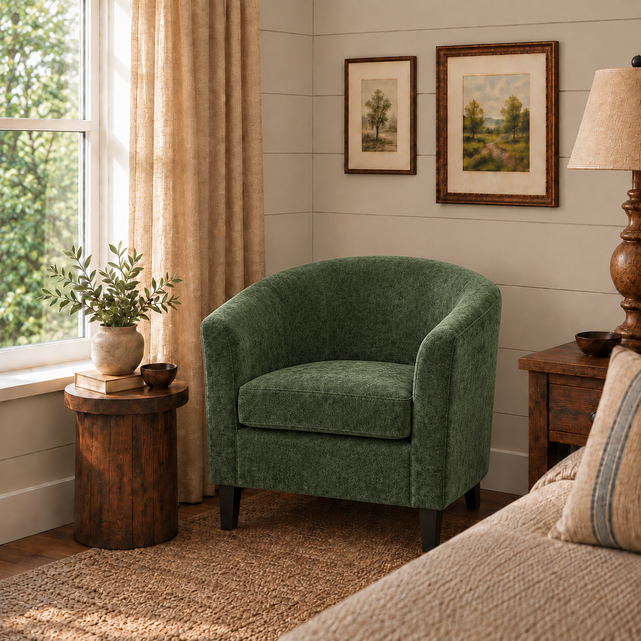 Makers Deluxe Tub Chair Fabric - Forest