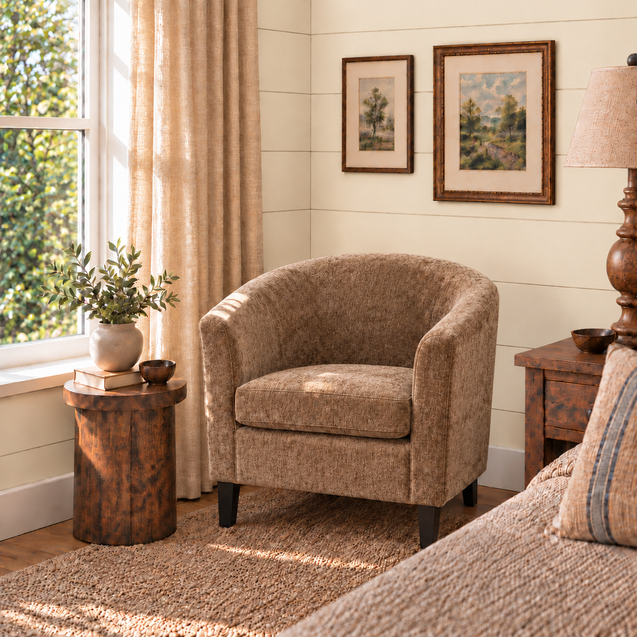 Makers Deluxe Tub Chair Fabric - Sandstone