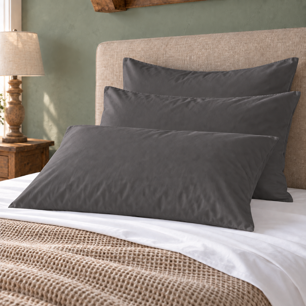 Weavers 220TC Premium Pillow Slip Charcoal